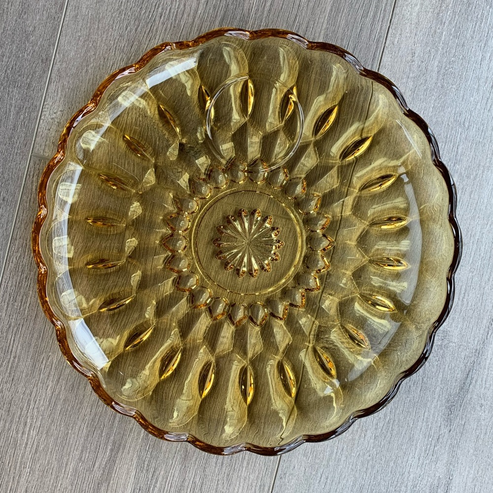 Anchor Hocking snack plate